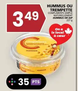 Rachelle-Bery Grocery COMPLIMENTS SIMPLE NATURELLEMENT HUMMUS OR DIP offer