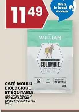 Rachelle-Bery Grocery WILLIAM SPARTIVENTO ORGANIC AND FAIR TRADE GROUND COFFEE offer