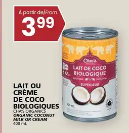 Rachelle-Bery Grocery CHA'S ORGANICS ORGANIC COCONUT MILK CREAM offer