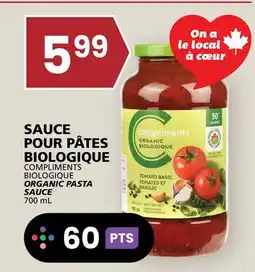 Rachelle-Bery Grocery COMPLIMENTS BIOLOGIQUE ORGANIC PASTA SAUCE offer