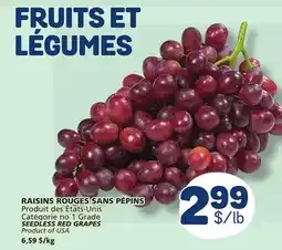 Marché Bonichoix SEEDLESS RED GRAPES offer