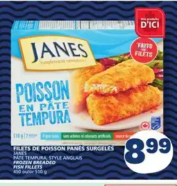 Marché Bonichoix JANES PÂTE TEMPURA, STYLE ANGLAIS FROZEN BREADED FISH FILLETS offer