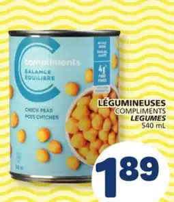 Marché Bonichoix COMPLIMENTS LEGUMES offer