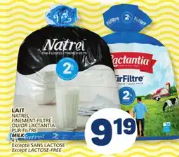 Marché Bonichoix NATREL, LACTANTIA MILK offer