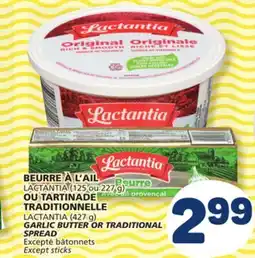 Marché Bonichoix LACTANTIA GARLIC BUTTER OR TRADITIONAL SPREAD offer