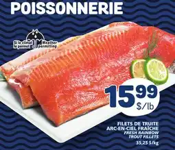 Marché Bonichoix FRESH RAINBOW TROUT FILLETS offer