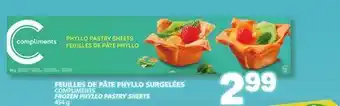 Marché Bonichoix COMPLIMENTS FROZEN PHYLLO PASTRY SHEETS offer