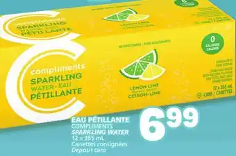 Marché Bonichoix COMPLIMENTS SPARKLING WATER offer