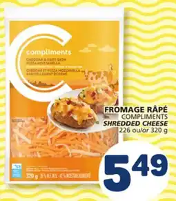 Marché Bonichoix COMPLIMENTS SHREDDED CHEESE offer