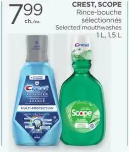 Proxim CREST, SCOPE Selected mouthwashes offer