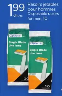Proxim Option Disposable razors for men offer