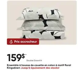 Dormez Vous Ensemble à housse de couette en coton à motif floral Kingsdown offer