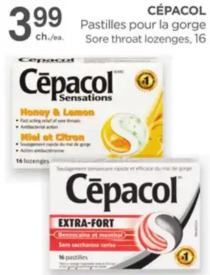 Proxim CÉPACOL Sore throat lozenges, 16 offer