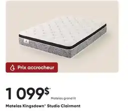 Dormez Vous Matelas Kingsdown Studio Clairmont offer