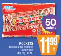 Jean Coutu ROCKETS Candy rolls offer