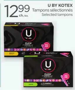 Proxim U BY KOTEX Selected tampons offer