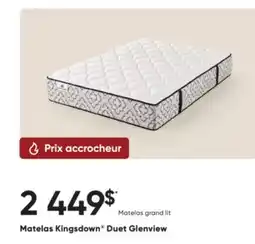 Dormez Vous Matelas Kingsdown Duet Glenview offer