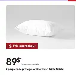 Dormez Vous 2 paquets de protège-oreiller Hush Triple Shield offer
