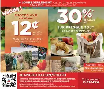 Jean Coutu PHOTOS 4 X 6 offer