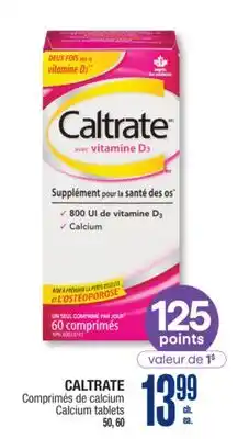 Jean Coutu CALTRATE Calcium tablets offer