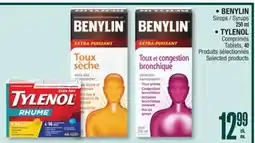 Jean Coutu BENYLIN, TYLENOL Selected products offer