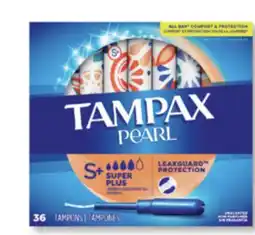 Jean Coutu TAMPAX Selected panty liners, pads, tampons and underwear offer