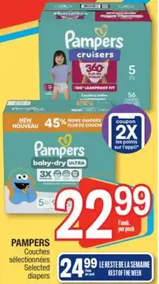 Jean Coutu PAMPERS Selected diapers offer