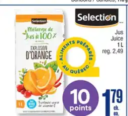 Jean Coutu SELECTION Juice offer