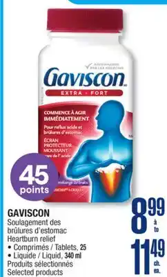 Jean Coutu GAVISCON Heartburn relief Selected products offer