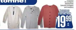 Jean Coutu Selected cardigans and sweaters offer