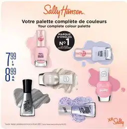 Jean Coutu SALLY HANSEN colour palette offer