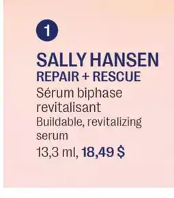 Jean Coutu SALLY HANSEN REPAIR + RESCUE Buildable, revitalizing serum offer