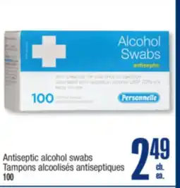 Jean Coutu PERSONNELLE Antiseptic alcohol swabs offer