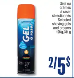 Jean Coutu PERSONNELLE Selected shaving gels and creams offer