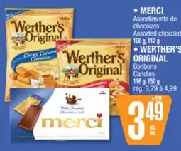Jean Coutu MERCI, WERTHER'S ORIGINAL offer