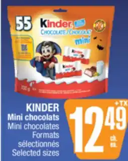 Jean Coutu KINDER Mini chocolates offer