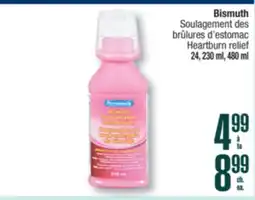 Jean Coutu Bismuth Heartburn relief offer