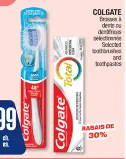 Jean Coutu COLGATE Selected toothbrushes and toothpastes offer