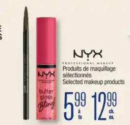 Jean Coutu NYX Selected makeup products offer