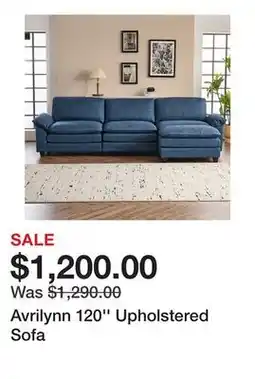 Wayfair Avrilynn 120'' Upholstered Sofa offer