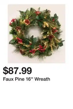 Wayfair Faux Pine 16'' Wreath offer