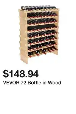 Wayfair VEVOR 72 Bottle in Wood offer