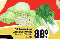 FreshCo Flat Cabbage and Napa Cabbage or Bok Choy offer