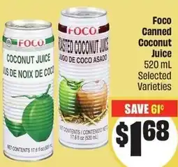 FreshCo Foco Canned Coconut Juice offer