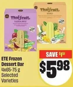 FreshCo ETE Frozen Dessert Bar offer