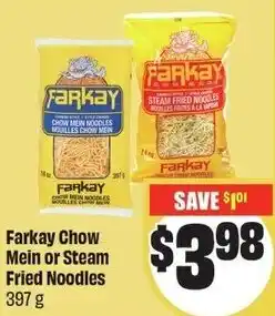 FreshCo Farkay Chow Mein or Steam Fried Noodles offer