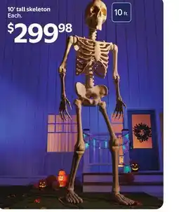 Walmart 10' tall skeleton offer