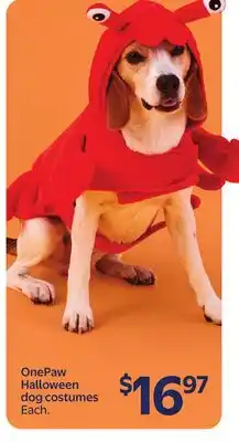 Walmart OnePaw Halloween dog costumes offer