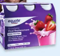 Walmart Equate High Protein Meal Replacement offer