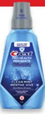 Walmart Crest Pro-Health mouthwash1 L offer